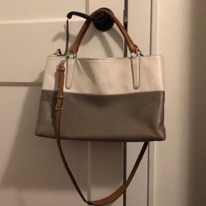 Coach Leather Colorblock Top Handle/Crossbody